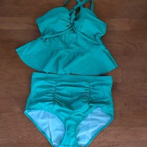 Green torrid bathing suit